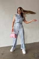 Kombinezon damski BG Mango | błękit