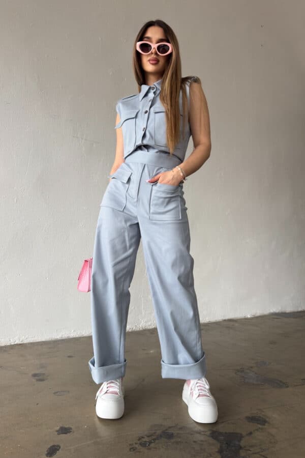 Kombinezon damski BG Mango | błękit