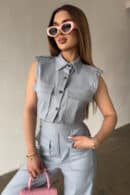 Kombinezon damski BG Mango | błękit