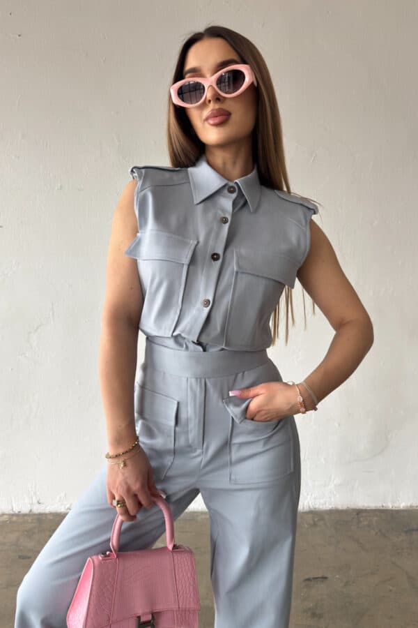 Kombinezon damski BG Mango | błękit