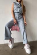 Kombinezon damski BG Mango | błękit