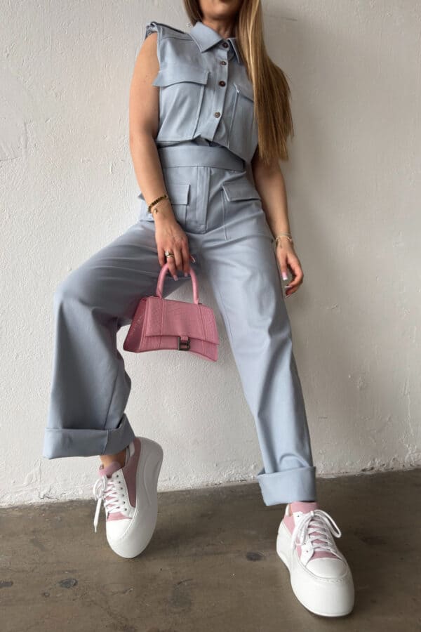 Kombinezon damski BG Mango | błękit