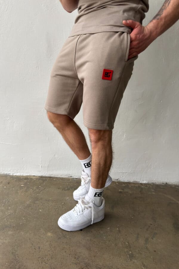 Szorty męskie BG Milano | ciemny beż