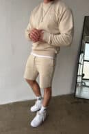 Szorty męskie BG Shazam | jasny beż