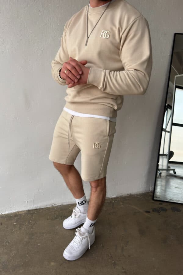 Szorty męskie BG Shazam | jasny beż