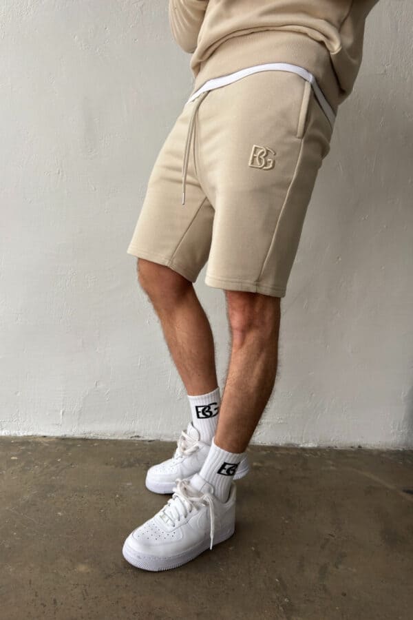 Szorty męskie BG Shazam | jasny beż