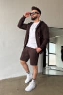 Szorty męskie BG Shazam | gorzka czekolada