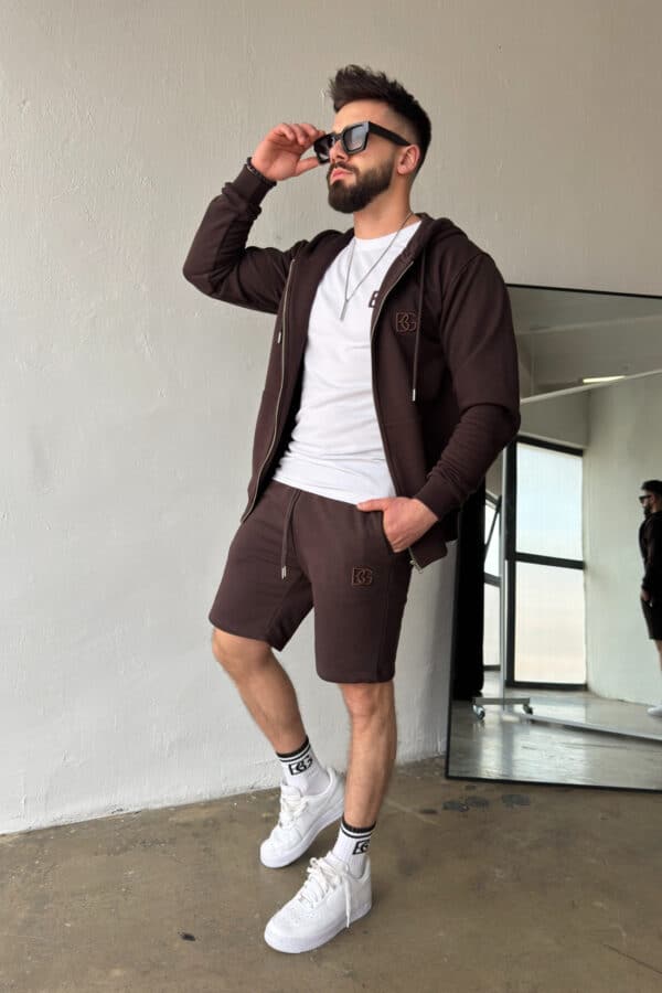 Szorty męskie BG Shazam | gorzka czekolada