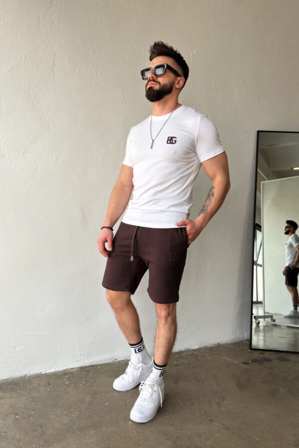 Szorty męskie BG Shazam | gorzka czekolada