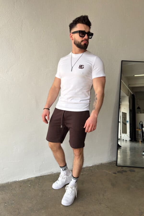 Szorty męskie BG Shazam | gorzka czekolada