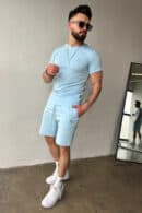 Szorty męskie BG Shazam | błękit