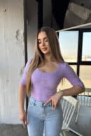 Bluzka damska BG Barbies | liliowy