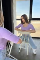 Bluzka damska BG Barbies | liliowy