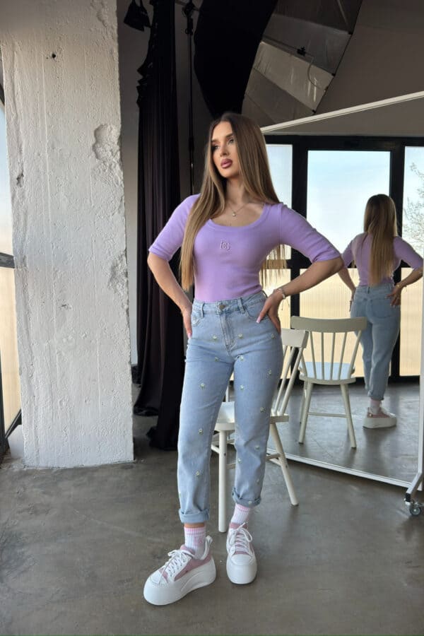 Bluzka damska BG Barbies | liliowy