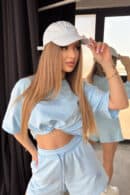 Czapka unisex BG Fufu | jasny błękit