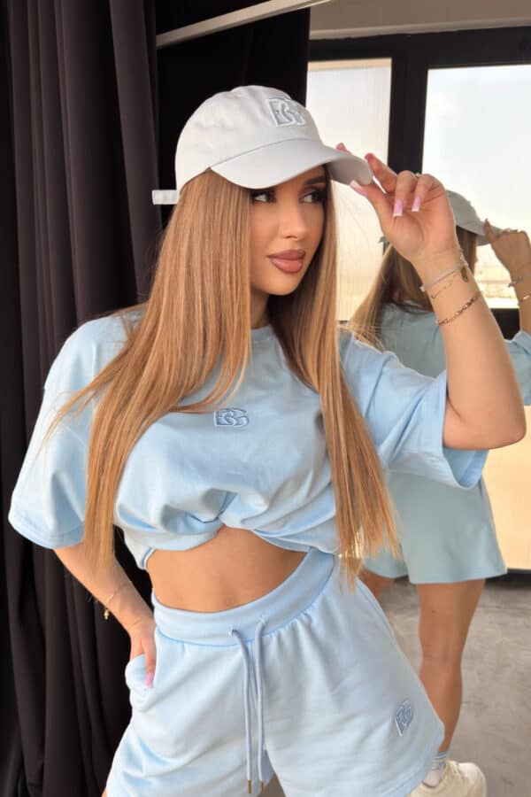 Czapka unisex BG Fufu | jasny błękit