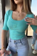 Bluzka damska BG Barbies | mięta