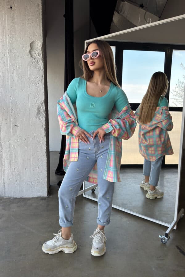 Bluzka damska BG Barbies | mięta