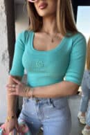 Bluzka damska BG Barbies | mięta