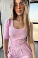 Bluzka damska BG Barbies | jasny róż