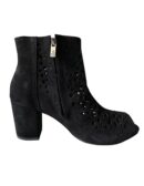 Botki ażur czarne zamsz Exquisite 1184 Botki ażur czarne zamsz Exquisite 1184