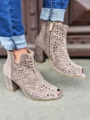 Botki ażur czarne zamsz Exquisite 1184 Botki ażur czarne zamsz Exquisite 1184