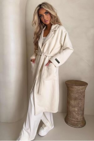 Płaszcz BOSS – ecru