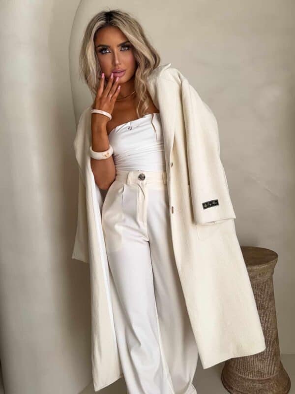 Płaszcz BOSS – ecru