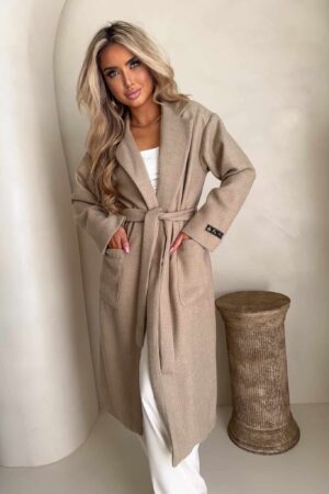 Płaszcz BOSS – beżowy