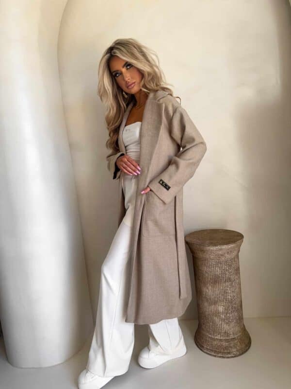 Płaszcz BOSS – beżowy