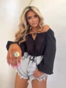 Bluzka LAURA – czarna