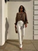 Bluzka LAURA – brązowa