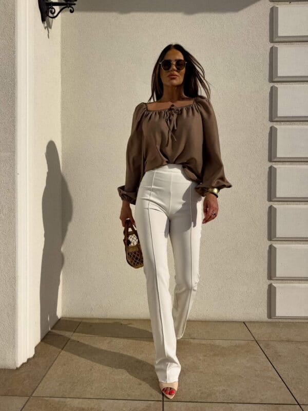 Bluzka LAURA – brązowa