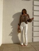 Bluzka LAURA – brązowa