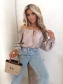 Bluzka LAURA – beżowa