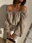 Bluzka LAURA – beżowa