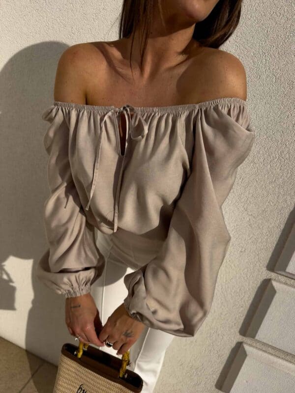 Bluzka LAURA – beżowa