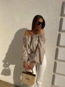 Bluzka LAURA – beżowa