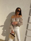 Bluzka LAURA – beżowa