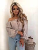Bluzka LAURA – beżowa
