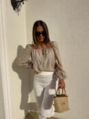 Bluzka LAURA – beżowa