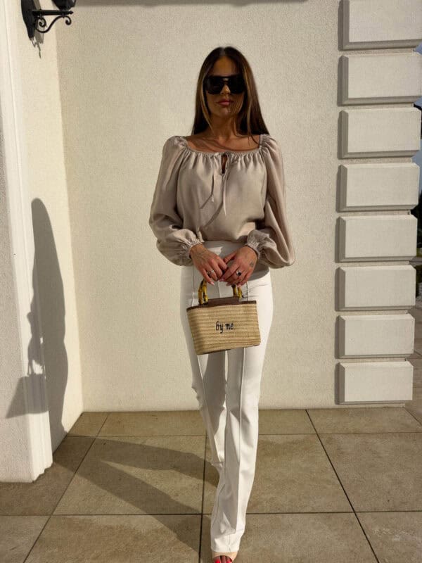 Bluzka LAURA – beżowa