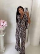 Komplet LUXE print ornament – kawowy Komplet LUXE print ornament – kawowy