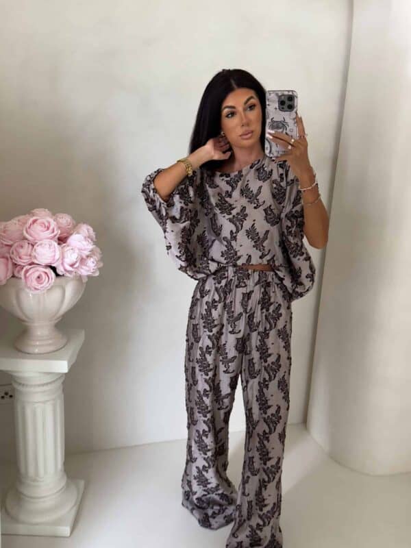 Komplet LUXE print ornament – kawowy Komplet LUXE print ornament – kawowy