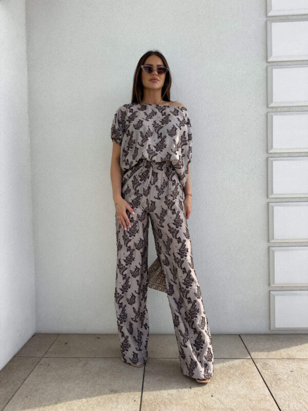 Komplet LUXE print ornament – kawowy Komplet LUXE print ornament – kawowy