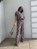 Komplet LUXE print ornament – kawowy Komplet LUXE print ornament – kawowy