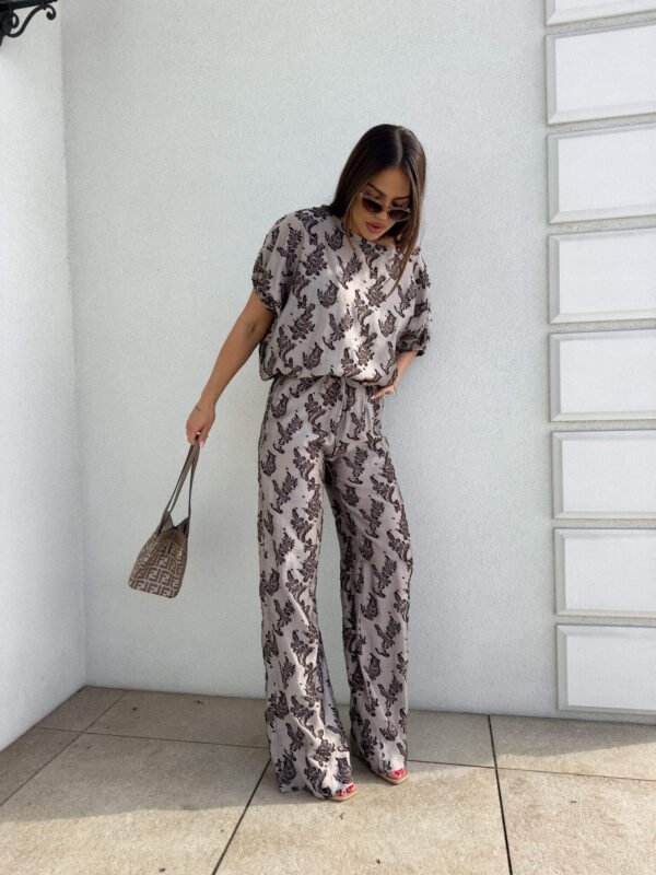 Komplet LUXE print ornament – kawowy Komplet LUXE print ornament – kawowy