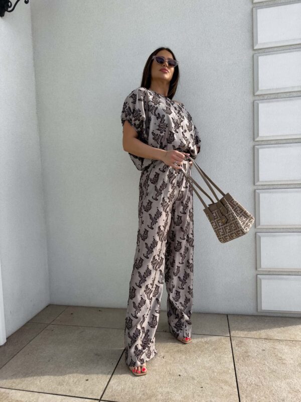 Komplet LUXE print ornament – kawowy Komplet LUXE print ornament – kawowy