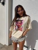 T-shirt PINK - jasny beż