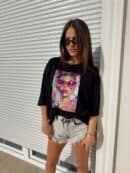 T-shirt PINK - czarny